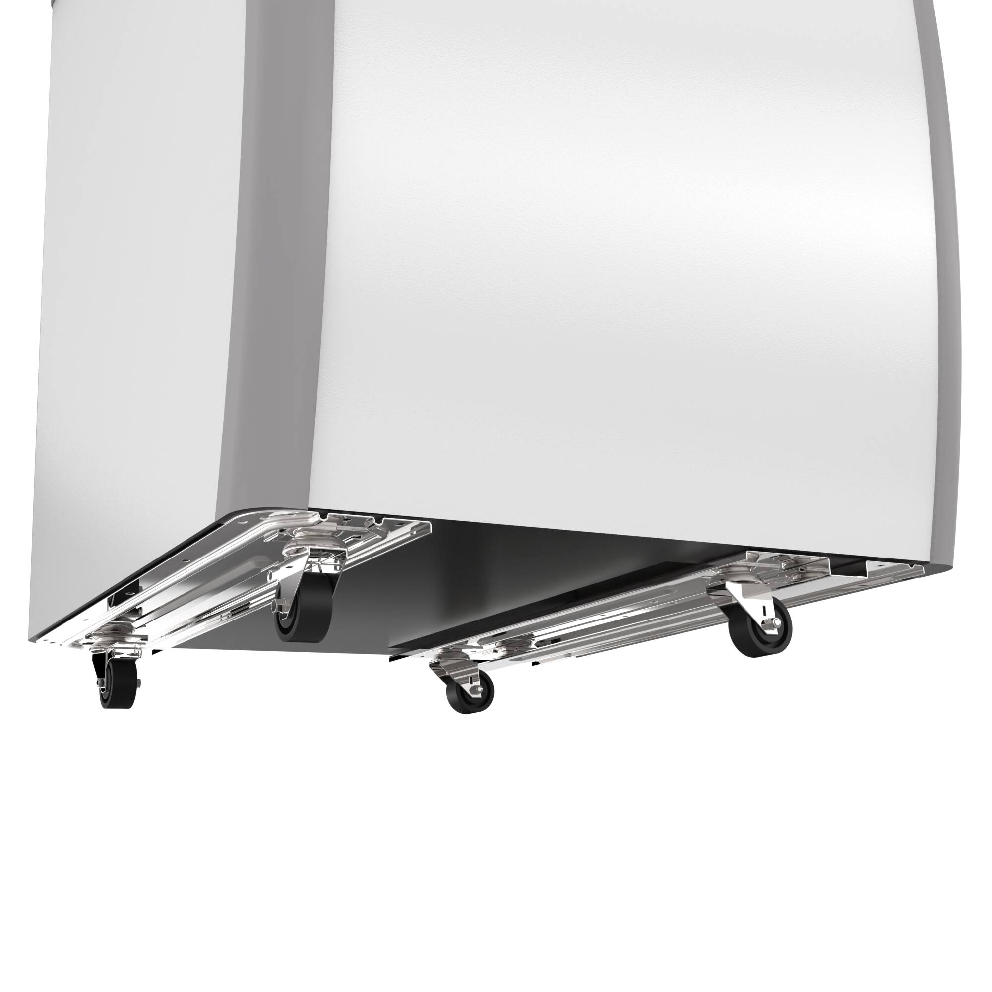 Alt View 5. Koolmore - 26 in. 4 Tub Ice Cream Dipping Cabinet Display Freezer with Sliding Glass Door, 6 cu. ft. KM-ICD-26SD. - White.