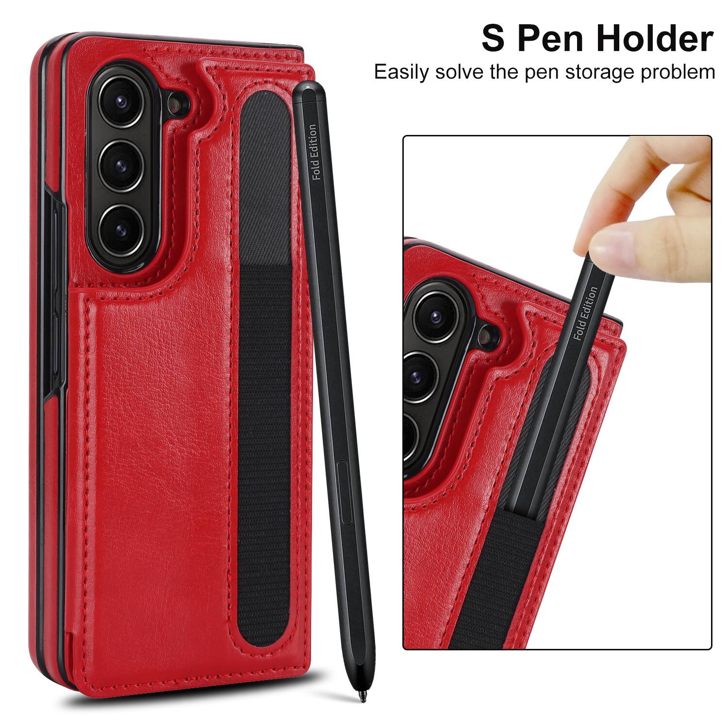 S Pen Holder  
Easily solve the pen storage problem  
Fold Edition