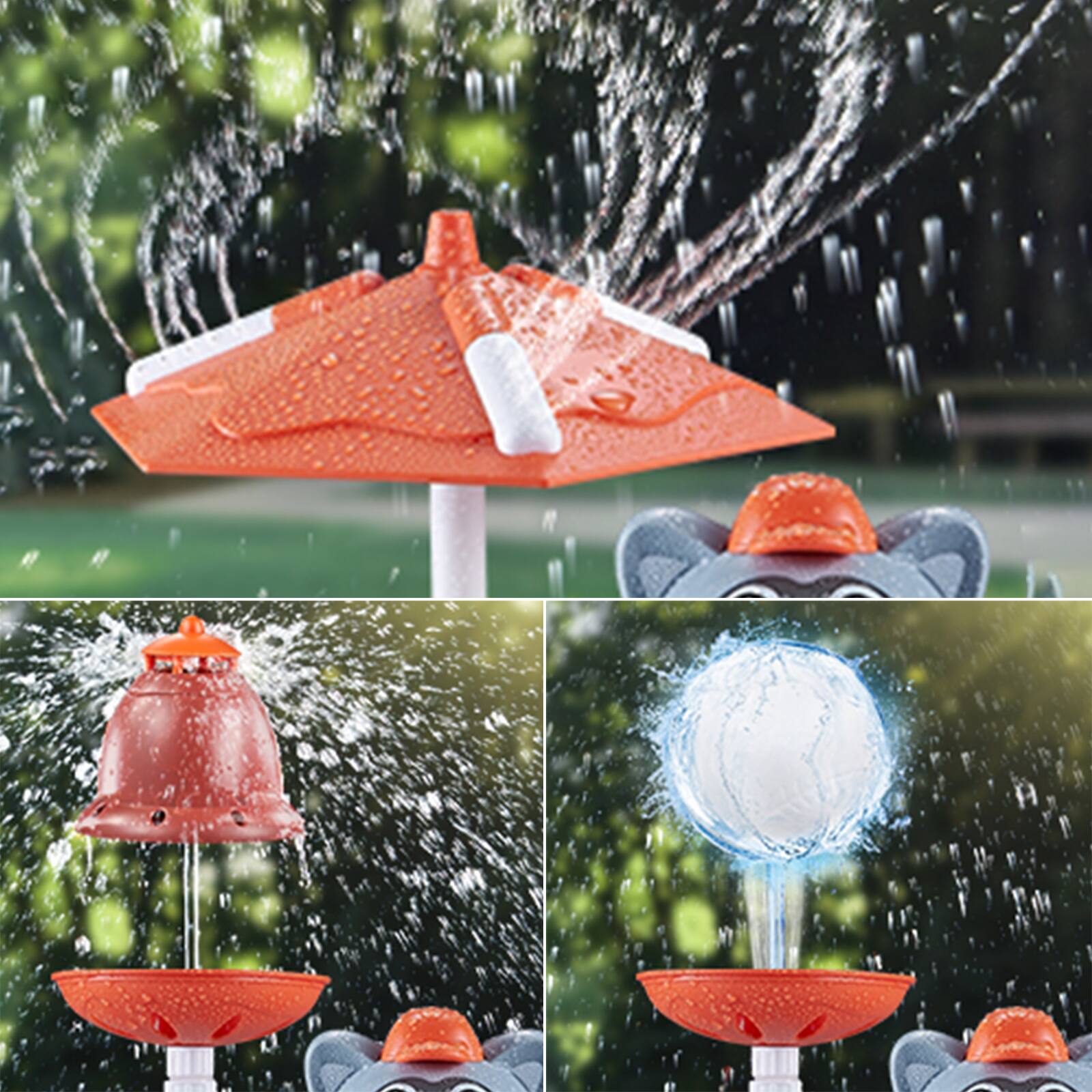 Alt View 6. Topteng - 3-in-1 Animal Water Sprinkler&Baseball Toy for Kid-360° Rotating Spray, Floats Ball 1-6FT,Outdoor Summer Fun for Ages 3+.