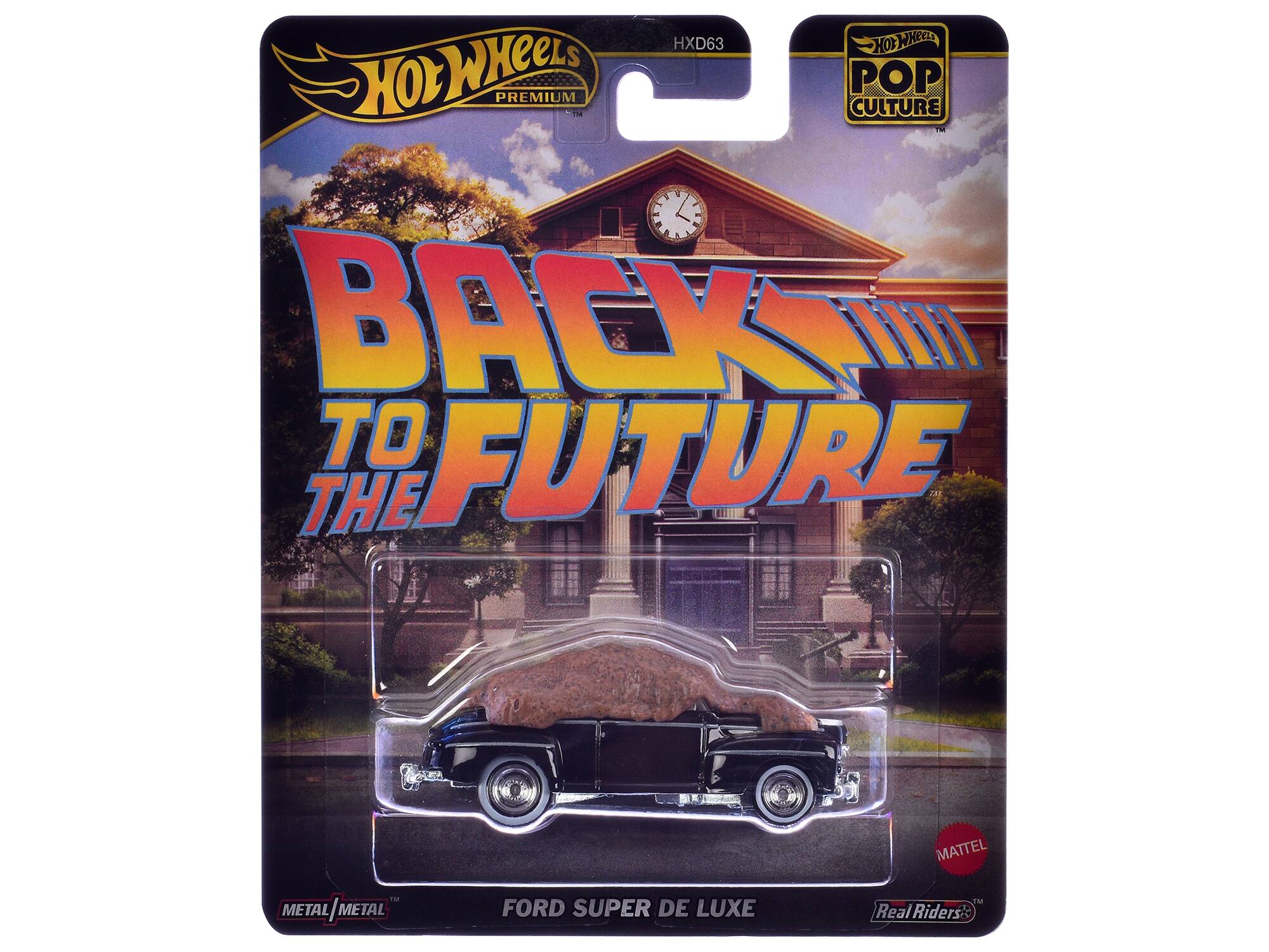 Hot Wheels Premium POP Culture - Back to the Future - Ford Super De Luxe - Mattel Metal Metal Real Riders