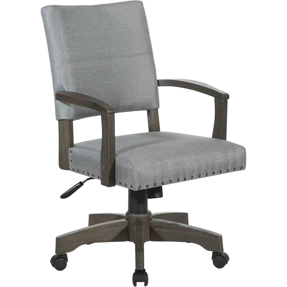 Office Star Products - Santina Deluxe Cushioned Banker's Chair for Elegant Home Office - Beige