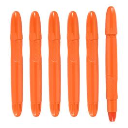 Unique Bargains - 6pcs Twistable Crayons, Retractable Silky Washable for Coloring Books Crafts Gifts Parties Art Supplies - Orange