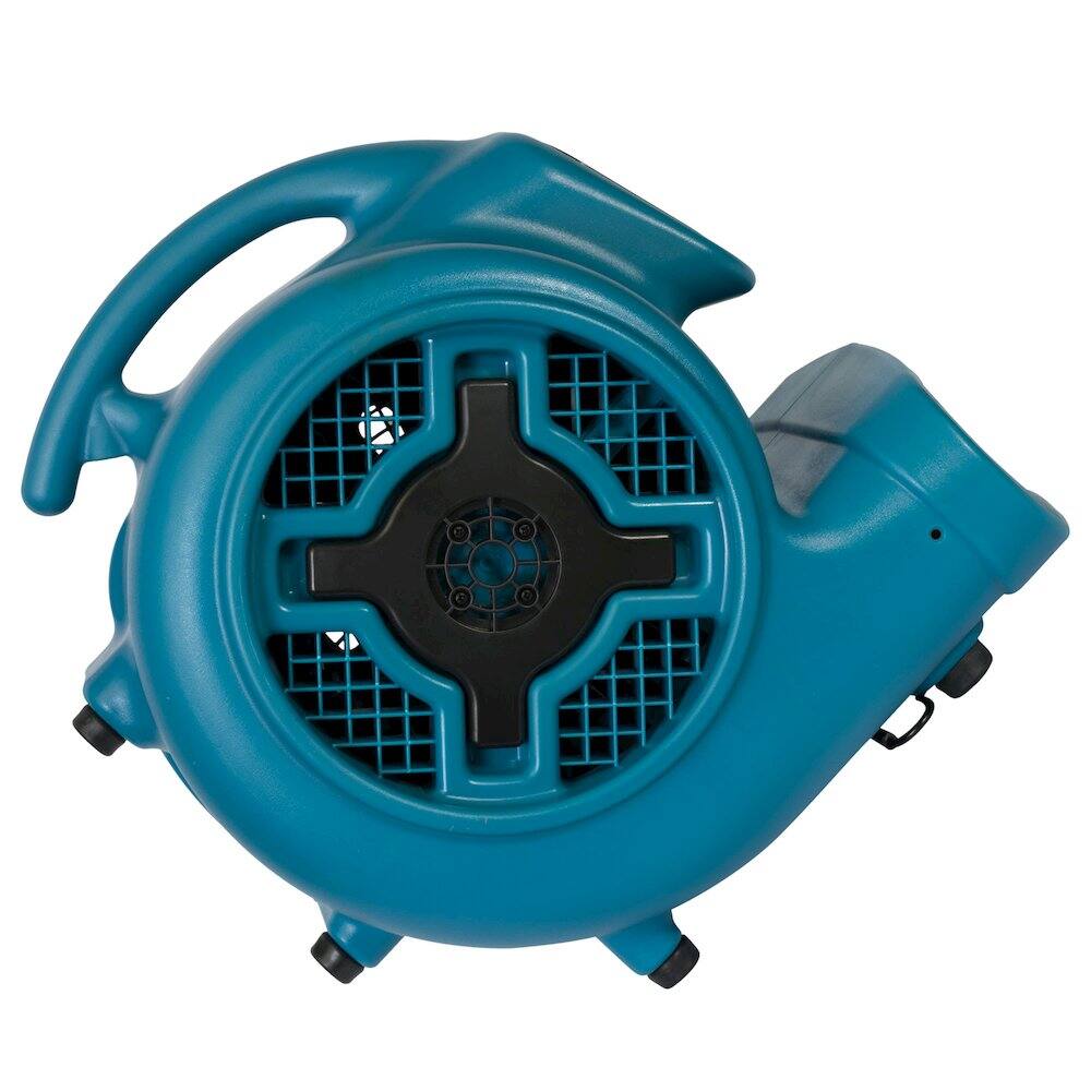 Back. XPOWER - P-830 1 HP 3600 CFM 3 Speed Air Mover, Carpet Dryer, Floor Fan, Blower - Blue.