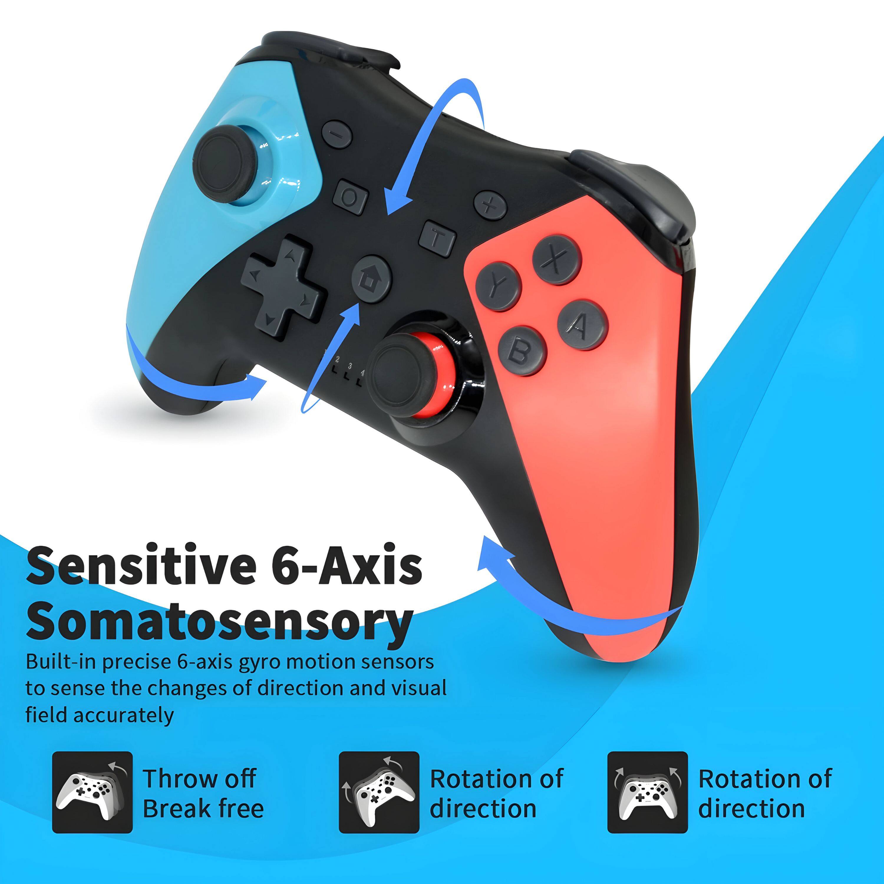 Sensitive 6-Axis Somatosensory

Built-in precise 6-axis gyro motion sensors to sense the changes of direction and visual field accurately

Throw off Break free

Rotation of direction

Rotation of direction