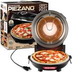 CANETNE CRISPY GRANITESTONE. TM PIEZANO PIEZANO CRUST 38 PIZZA PIZZA OVEN ip/ - 12" Pizza Stone CRISPY Makes Crispy CRUST Bottom Crust PIZZA F'esta G9 ide N st haPel % Deliciaus Stone Baked Taste! Viewing Window Top & Bottom HEATS UP TO Temperature Settings 800F T PIZZA OVEN