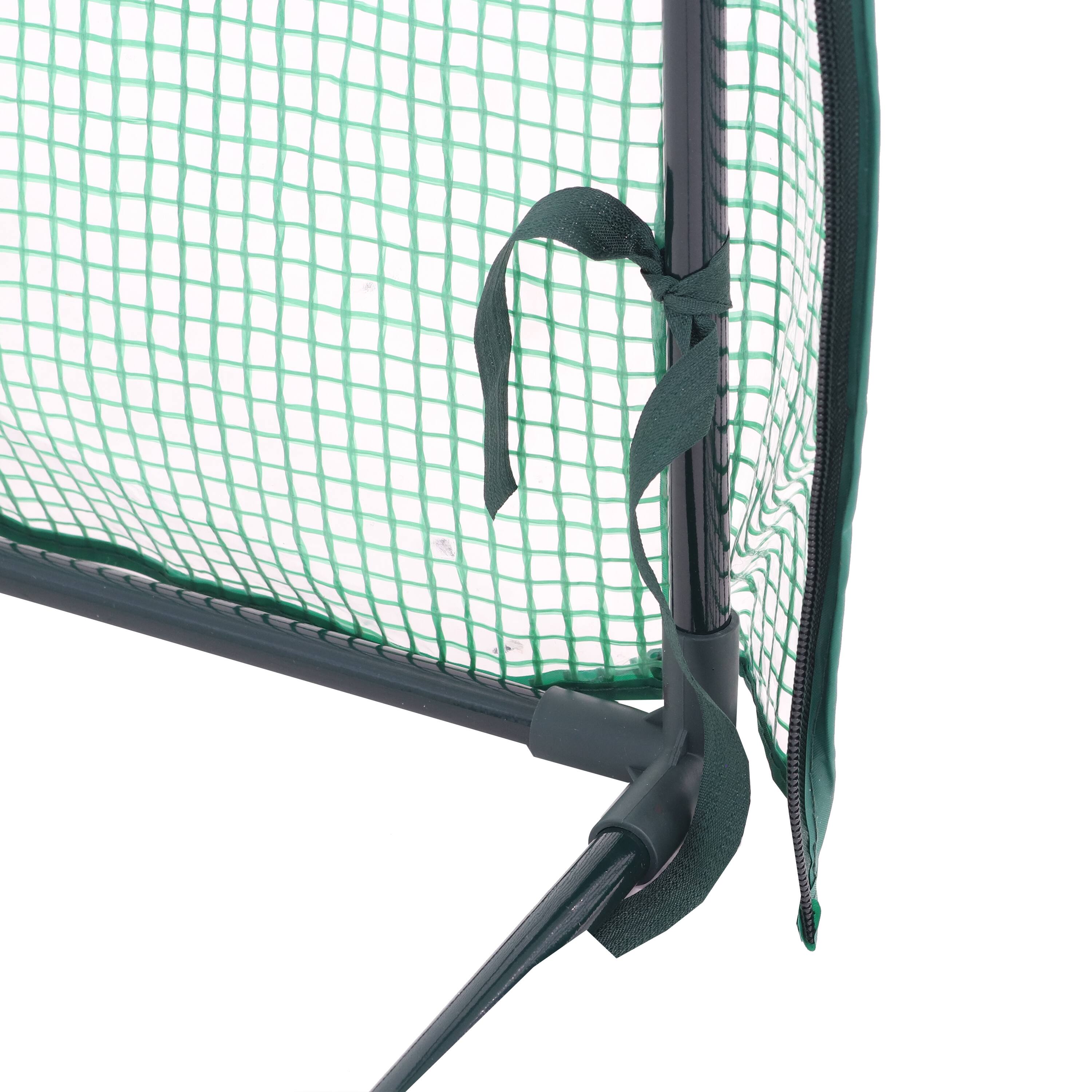 Alt View 8. Sunnydaze - Large Iron Polyethylene Cover Portable Plant Greenhouse - Green.