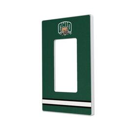 Keyscaper - Ohio Bobcats Stripe Design Single Rocker Light Switch Plate - Multicolor