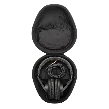 Front. Audio-Technica - Audio-Technica ATH-M20X Monitor Headphones with Knox Gear Headphone Case.