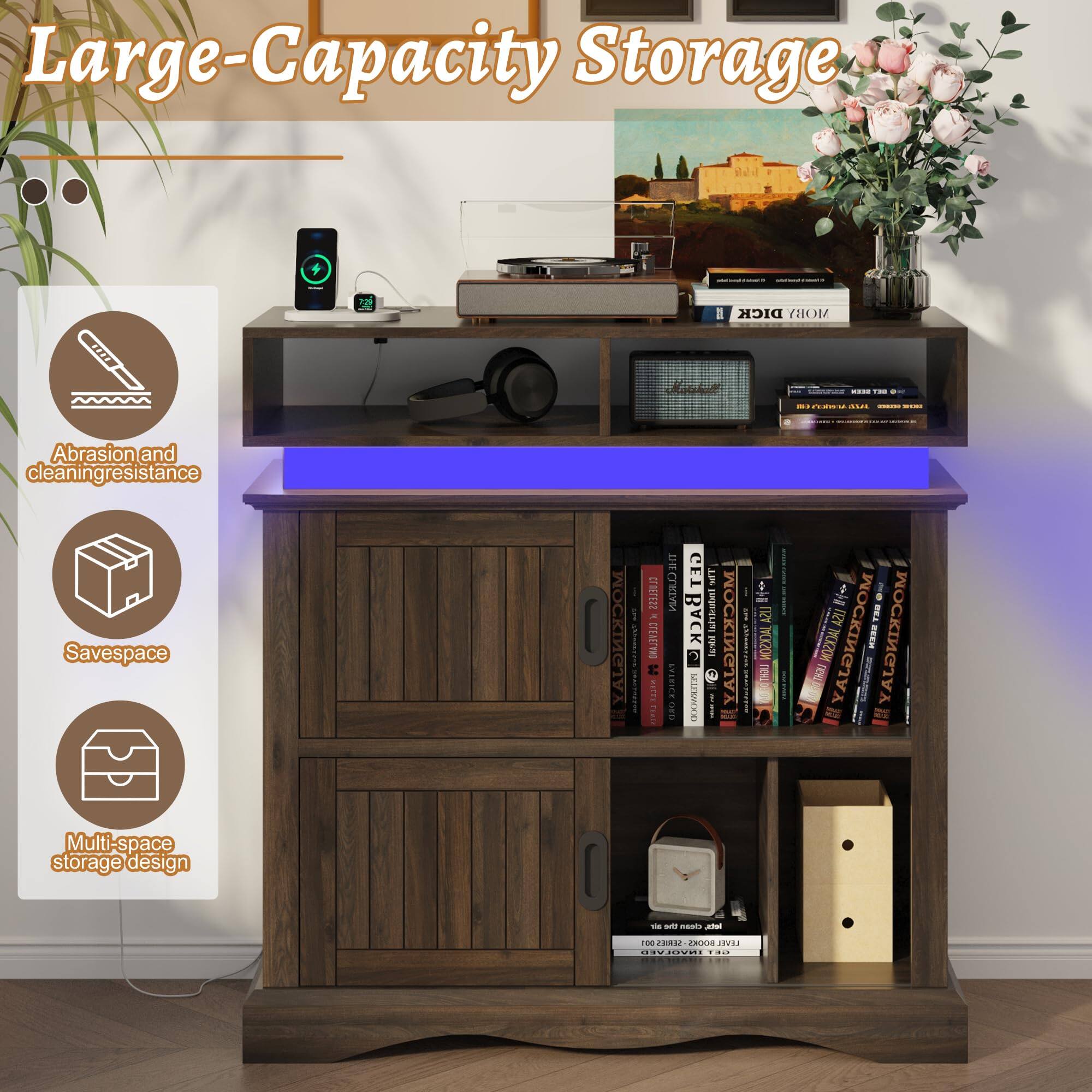 Large-Capacity Storage

- Abrasion and cleaning resistance
- Savespace
- Multi-space storage design