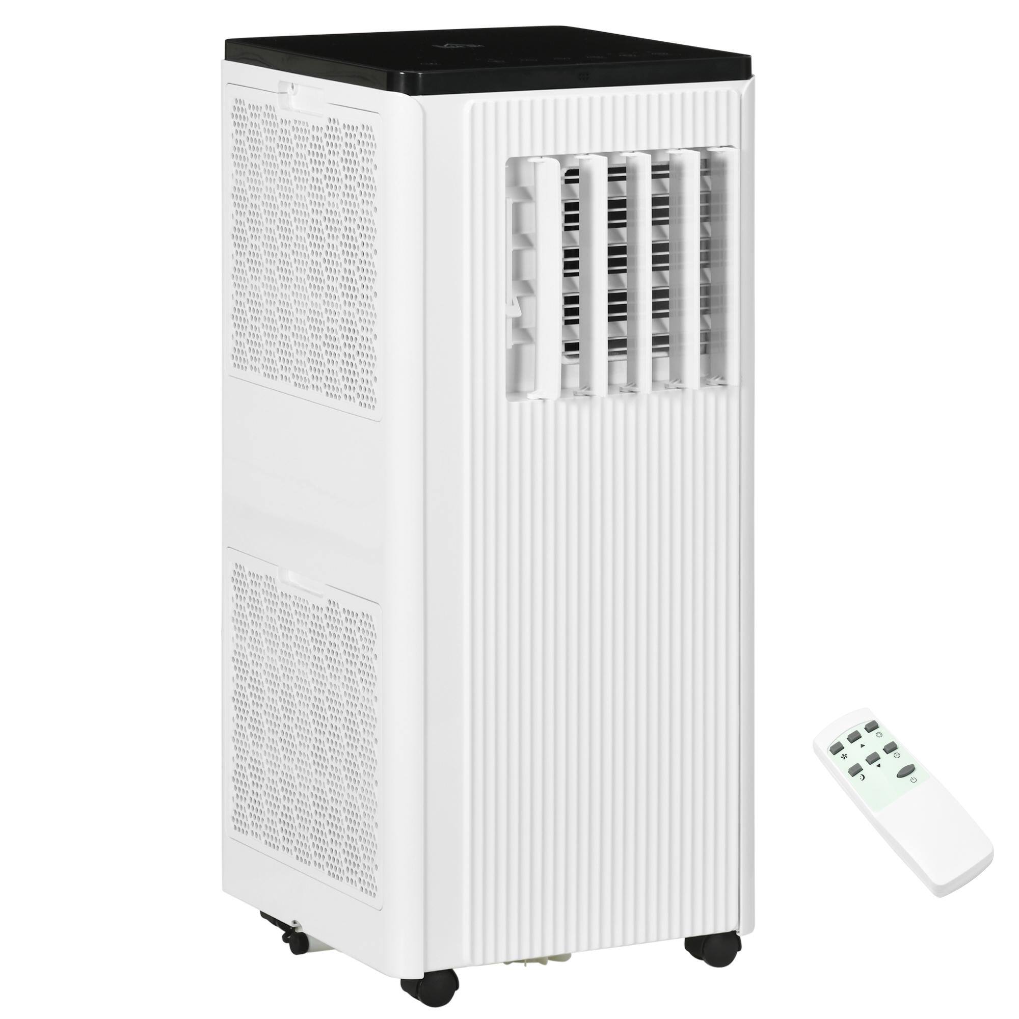 Front. Resenkos - 3-in-1 Moible AC Unit with Dehumidifier, Fan, Sleep, App & Remote, 24H Timer, Window Installation Kit, White - White.