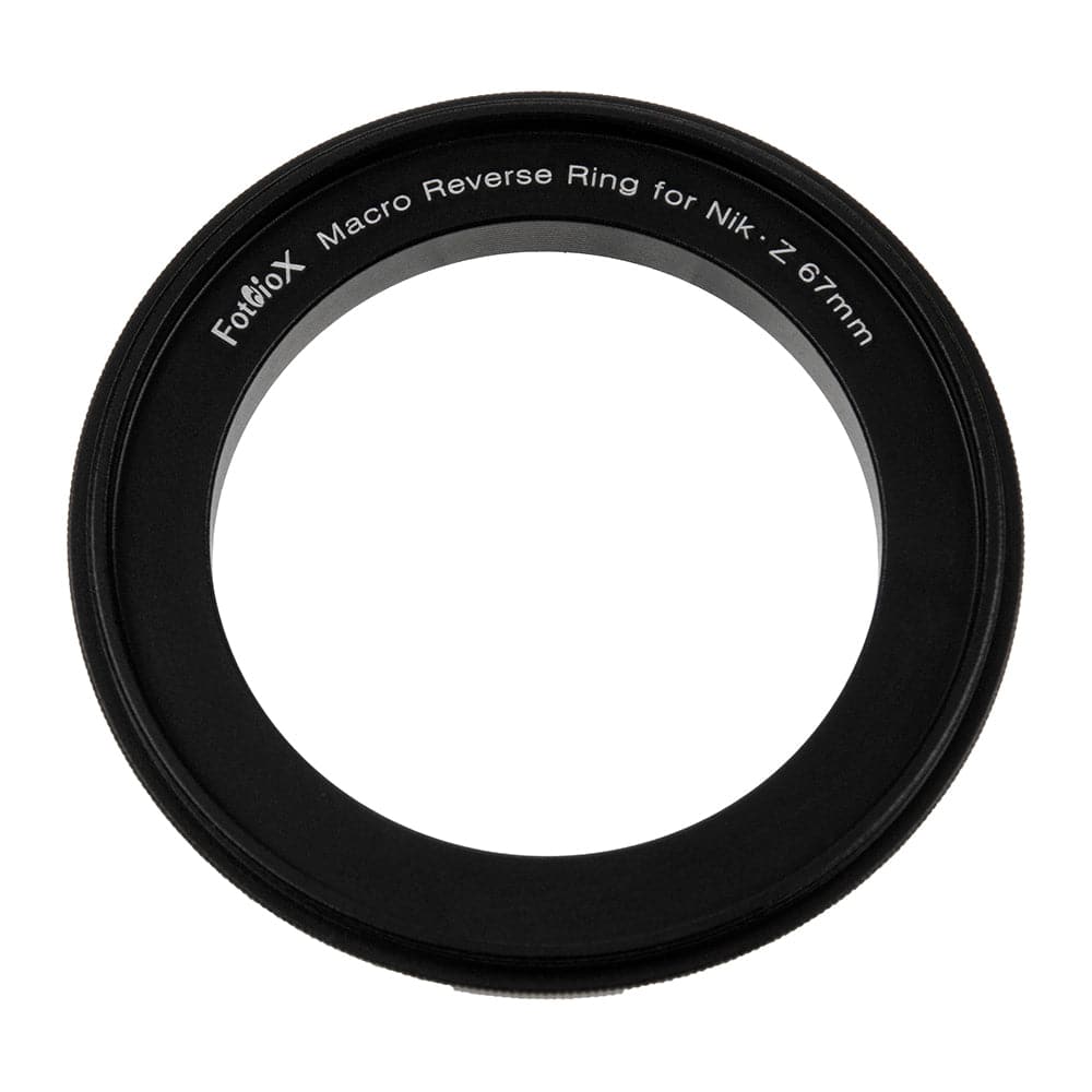 Fotodiox - 67mm Macro Reverse Ring for Nikon Z-Mount Cameras - Reverse Filter Thread to Camera Mount Adapter
