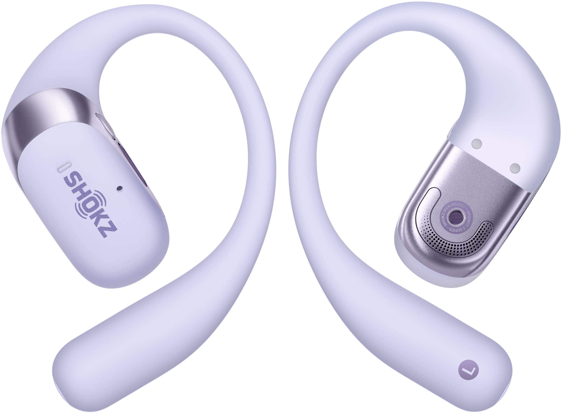 Shokz OpenFit 2+ Open Ear True Wireless Bluetooth Earbuds Purple