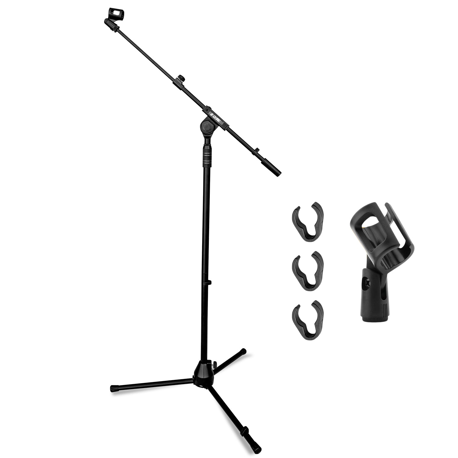 5 CORE - Mic Stand Adjustable Microphone Stands Floor w 180° Rotating Telescoping Metal Boom Arm