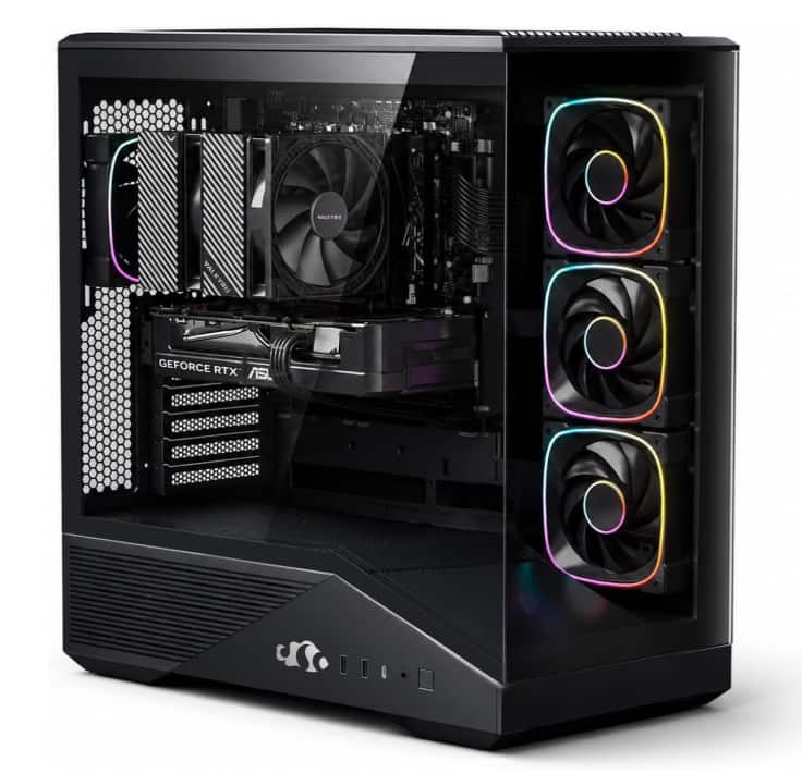 NIMO - Gaming-Desktop,GeForce RTX-5060 8GB Intel i5-14400F 64GB DDR5,2TB SSD,650W Power Supply ARGB Fan x4,Local AI Power - Black