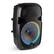 Angle. QFX - 15" BT Speaker Recharge with LED Lights - Black.