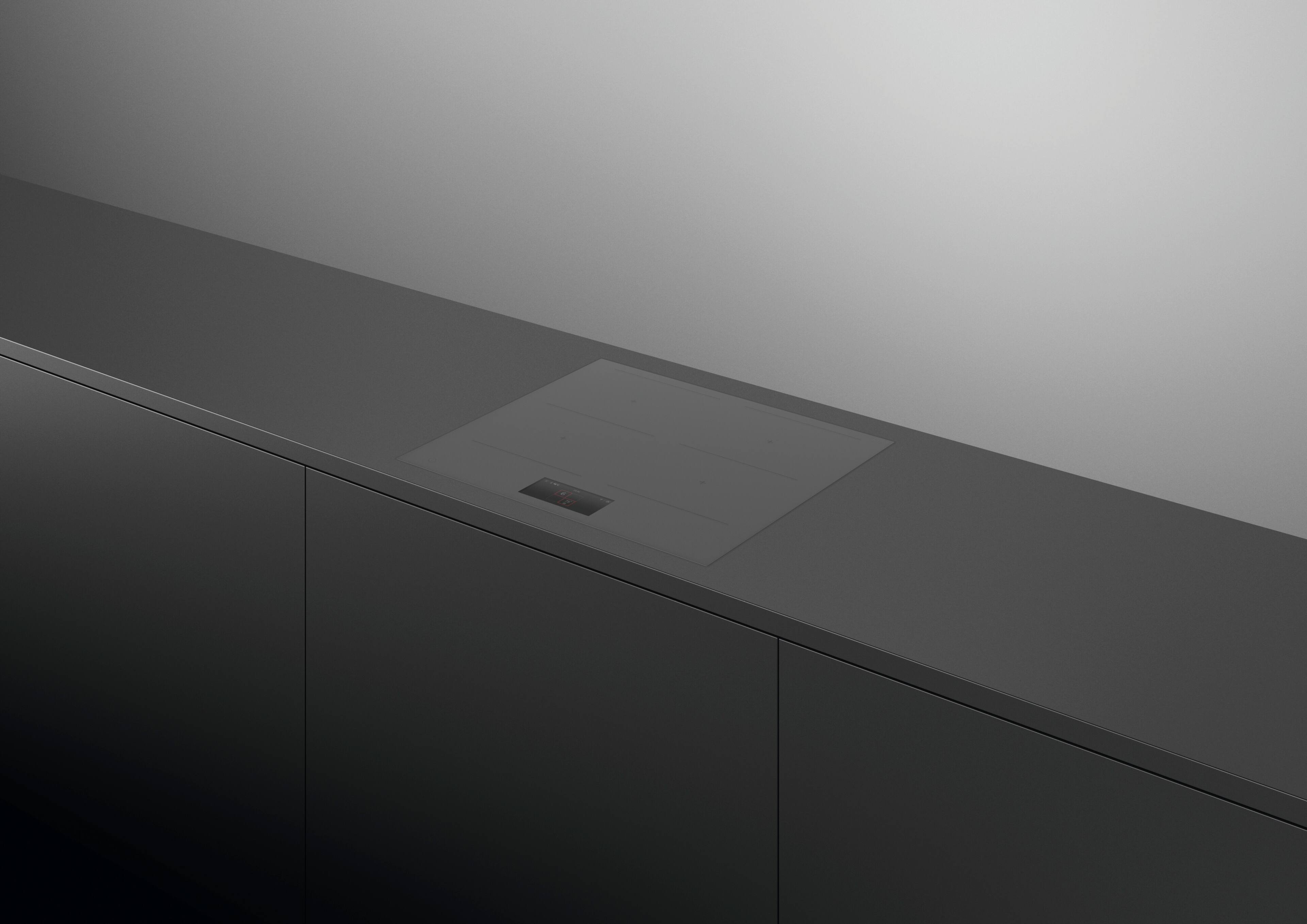 Alt View 14. Fisher & Paykel - 24" Primary Modular Induction Built-in Electric Cooktop, 4 Zones with SmartZone - Grey.