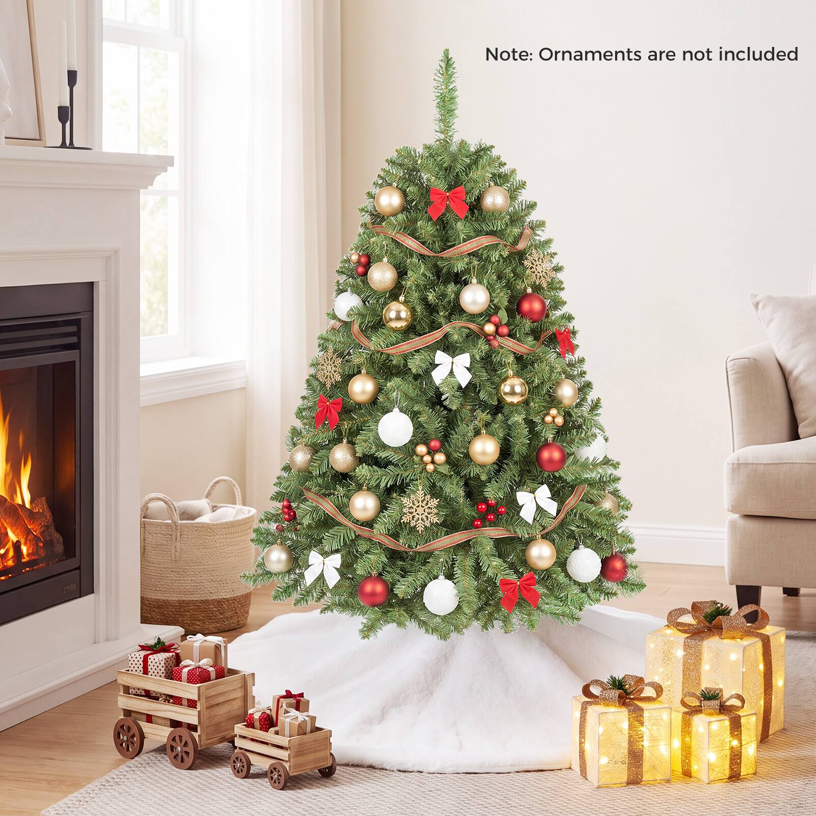 Note: Ornaments are not included