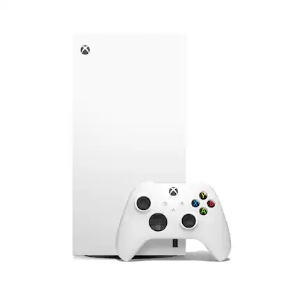 Front. Microsoft - Xbox Series X 1TB All-Digital Console (Disc-Free Gaming) with Xbox Wireless Controller- 4K Gaming - 120FPS - Robot White.