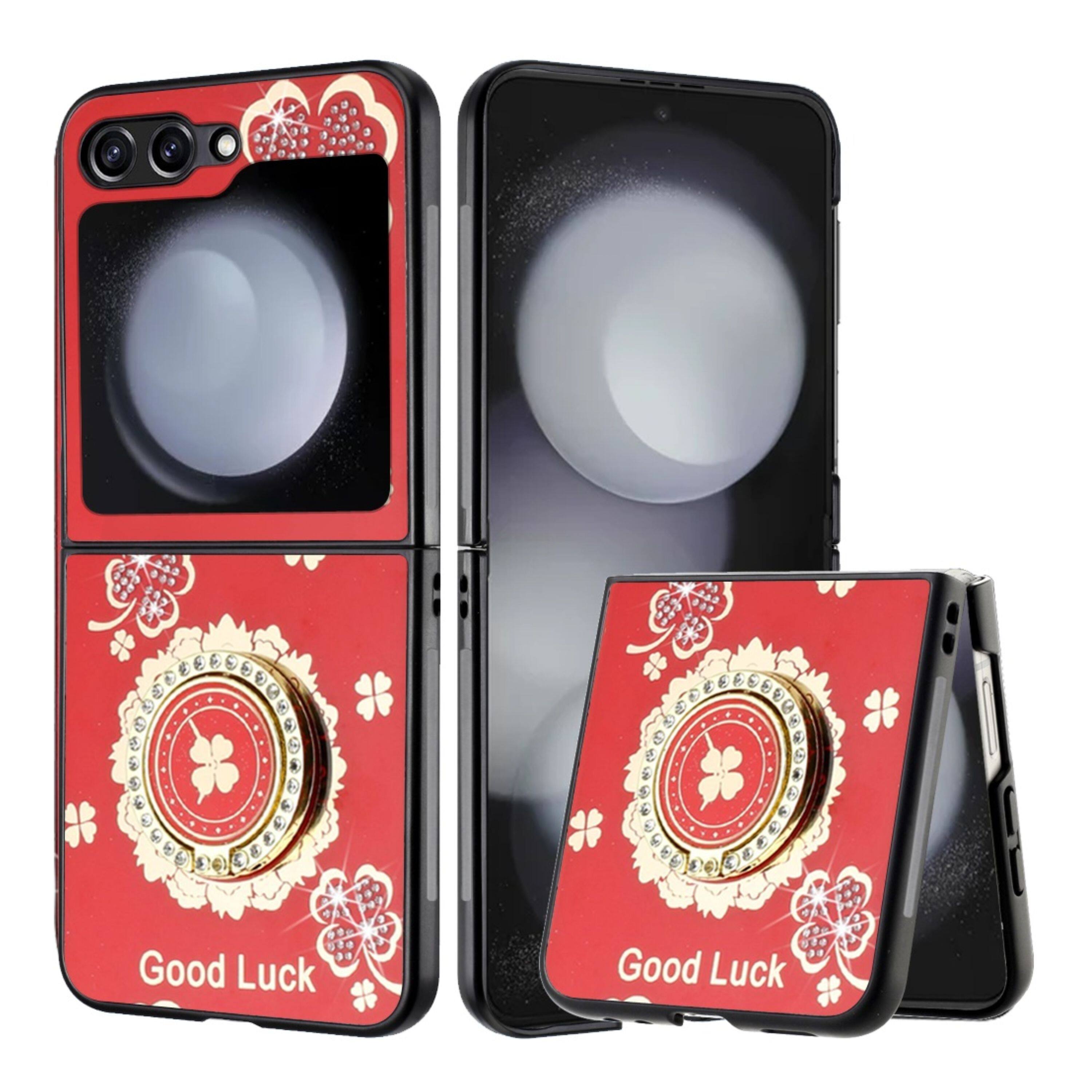 Good Luck Floral Red