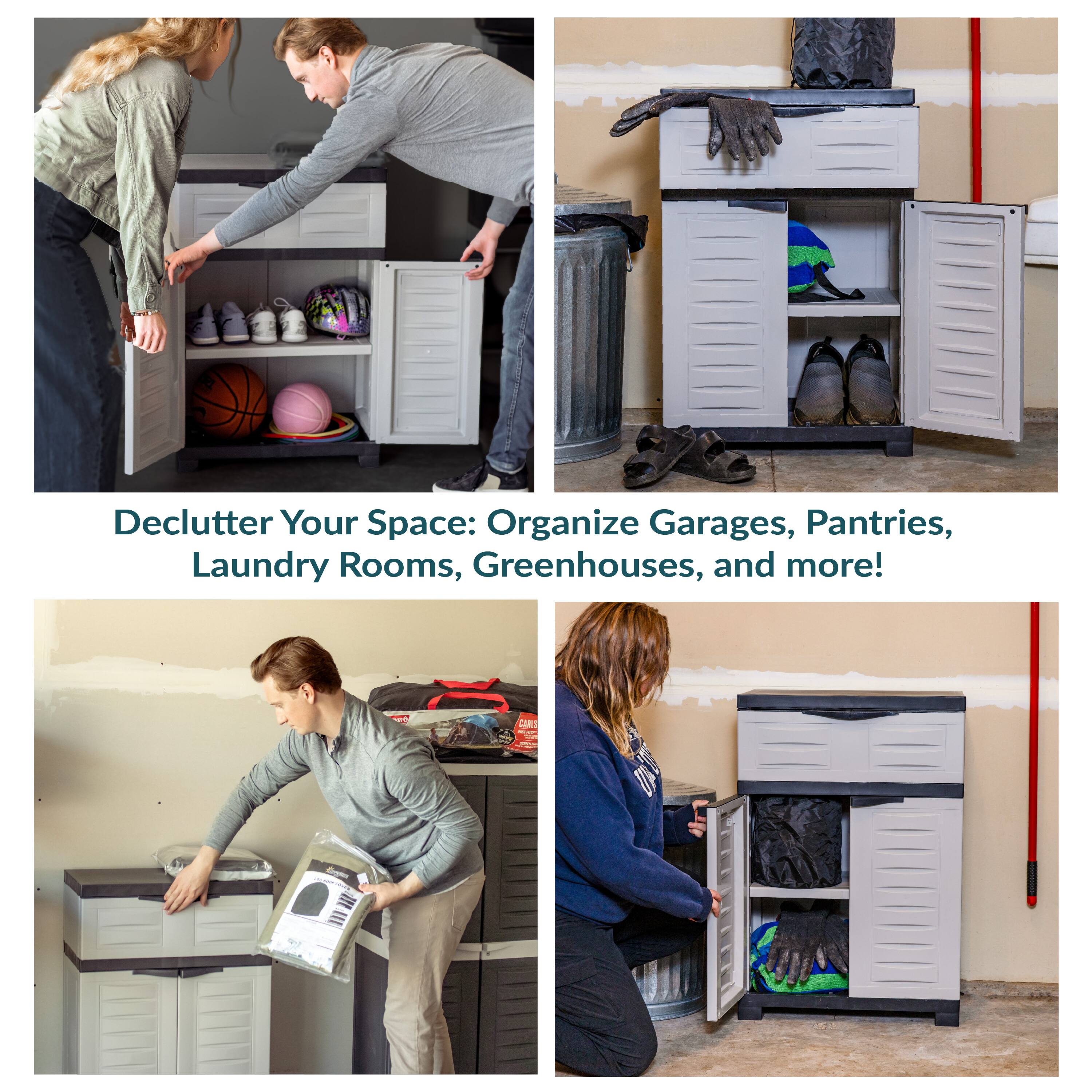 Declutter Your Space: Organize Garages, Pantries, Laundry Rooms, Greenhouses, and more!