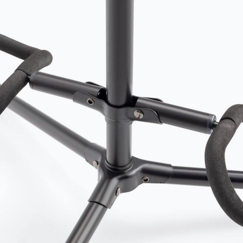 Alt View 4. On Stage Stands - On-Stage GS7221BD Deluxe Folding Double Guitar Stand,Black - Black.