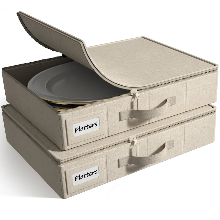 Dinnerware Packing Sorbus China Storage Containers – Dinnerware Organizer for Platter ...