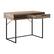 Angle Zoom. CorLiving - Fort Worth Wood Grain Finish Desk with Storage and drawer - Brown.
