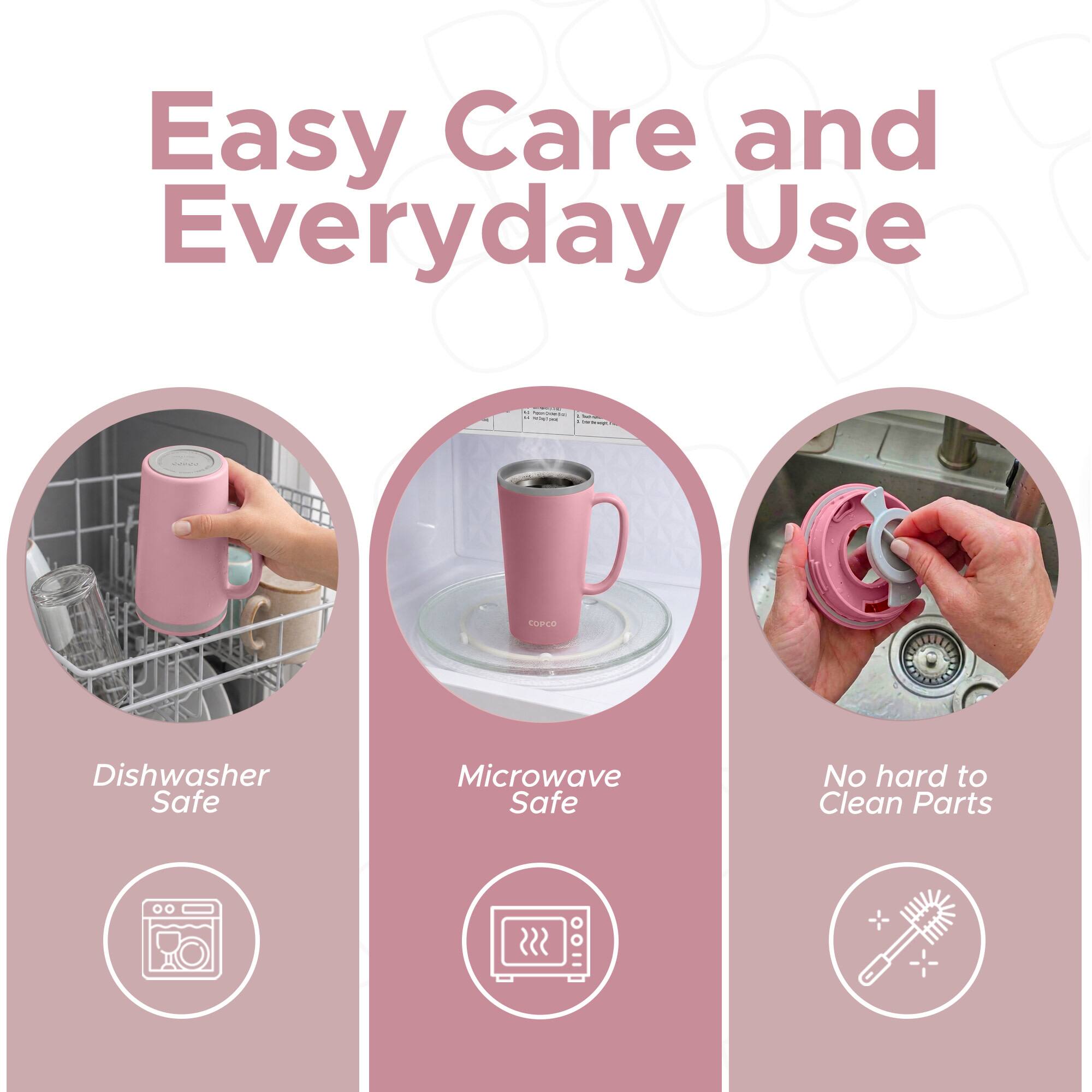 Easy Care and Everyday Use

- Dishwasher Safe
- Microwave Safe
- No hard to Clean Parts