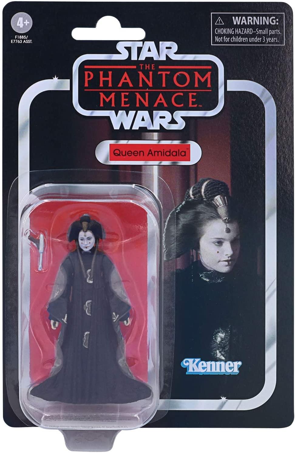 4+  
F1885/E7763 ASST.  

WARNING: CHOKING HAZARD—Small parts. Not for children under 3 years.  

STAR WARS  
THE PHANTOM MENACE  

Queen Amidala  

Kenner