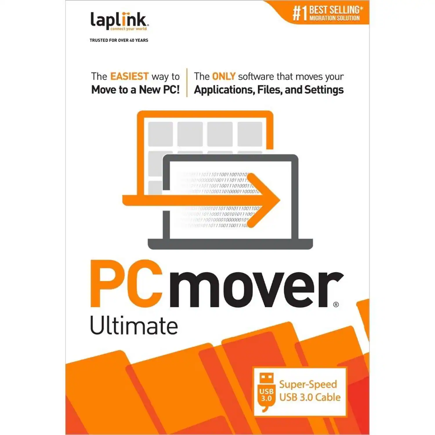 Laplink - PCmover Ultimate with USB 3.0 (1 Use) - Windows