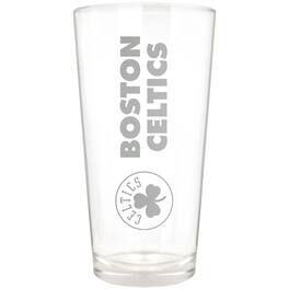 Great American Products - Boston Celtics Etched 16oz. Vertical Rally Cry Pint Glass - Multicolor