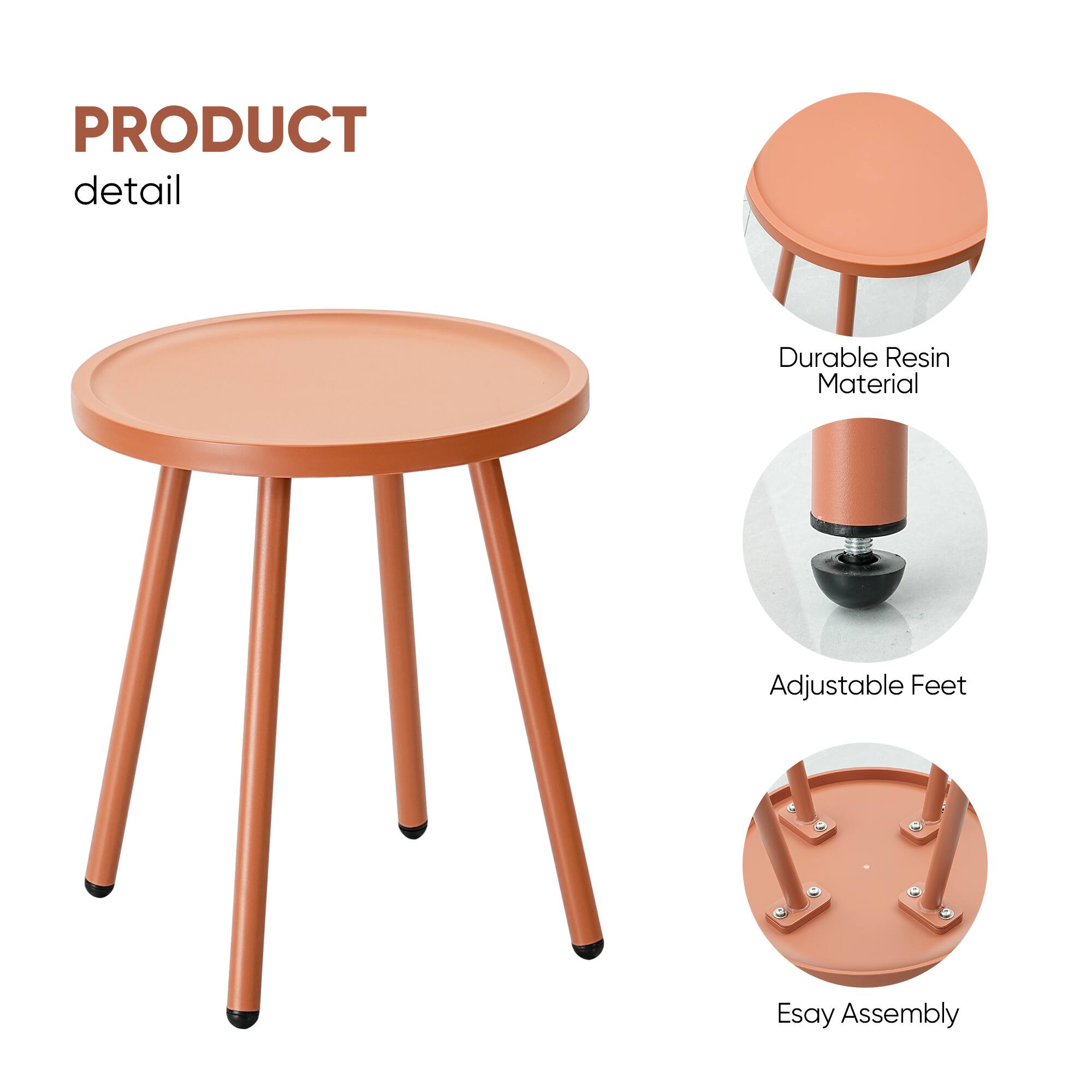 PRODUCT detail

- Durable Resin Material
- Adjustable Feet
- Easy Assembly
