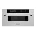 ZLINE - 30 in 1.2 cu. ft. Built-in Microwave Drawer with Sensor Cooking (MWD-30-SS) - Satin Stainless Steel