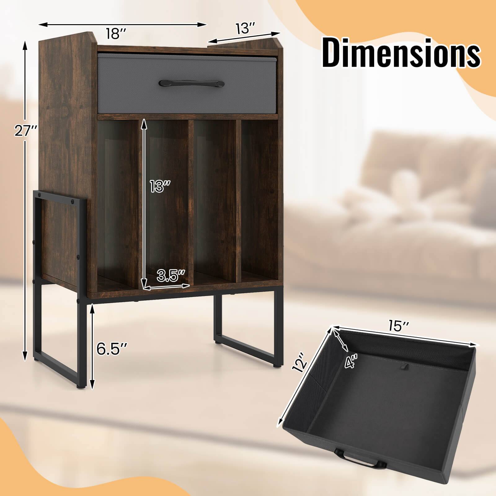 18" x 13" x 27"  
Dimensions  
3.5"  
6.5"  
12"  
4"  
15"