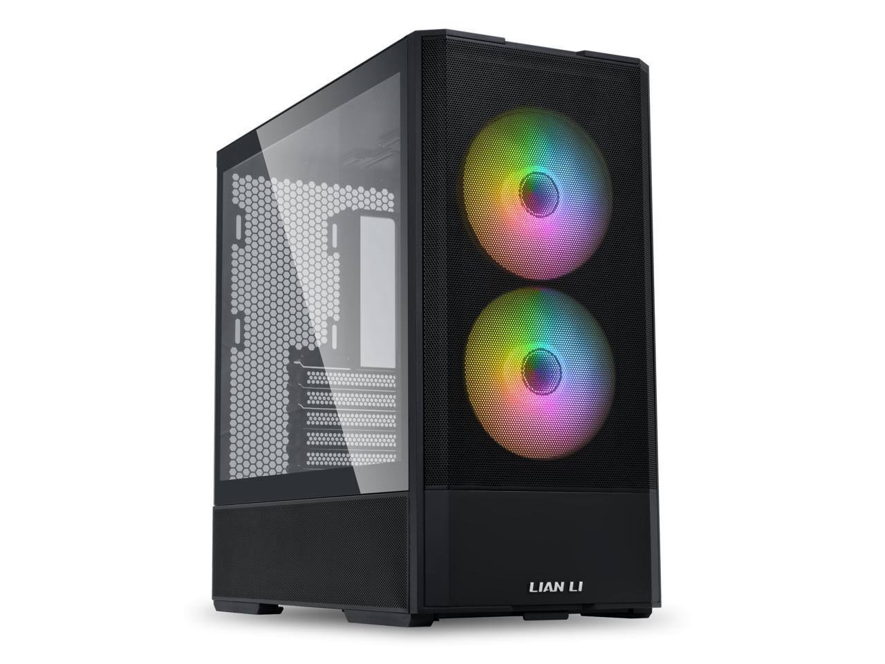 Alt View 1. Lian Li - LIAN LI LANCOOL 207RX ATX RGB Case, 2x140mm ARGB + 2x120mm PWM Fans, Tempered Glass (Black) - Black.