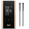 Typhur - Sync Gold Dual Smart Wireless Meat Thermometer, 3000 FT Sub-1G Enhanced Signal, WiFi Unlimited Range, 6 Sensor Probe - Black/Gold