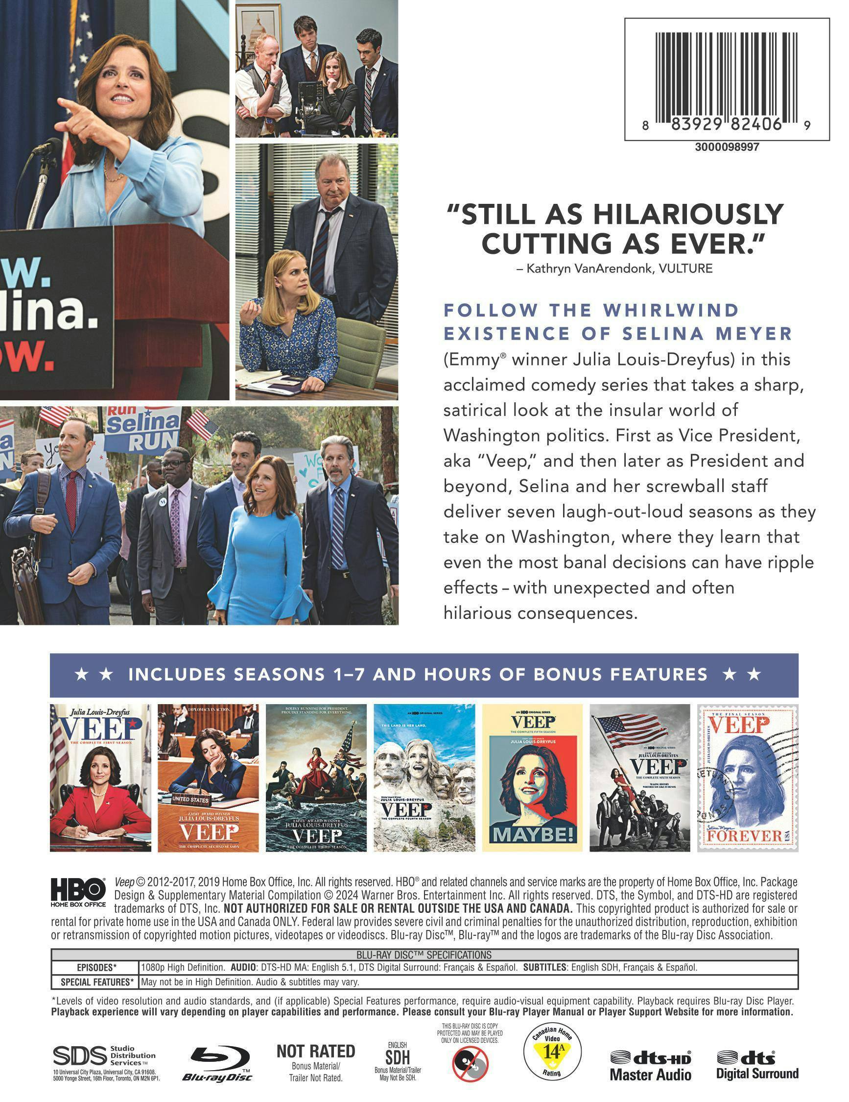 Back. VEEP: The Complete Series [Blu-ray].