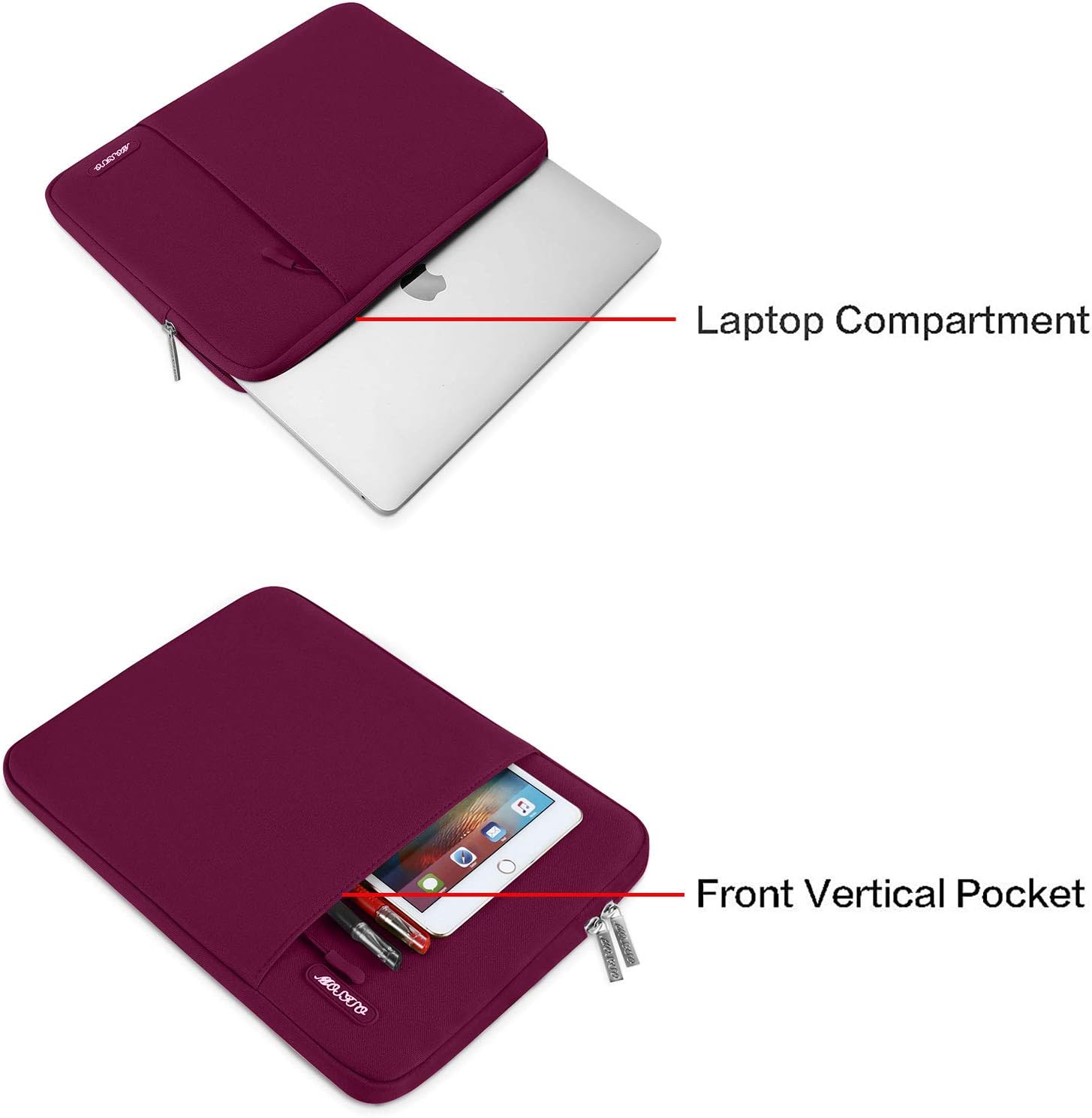 GO Laptop Compartment  
Front Vertical Pocket