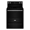 Maytag - 30 in. Wide 5 element 5.3 cu. ft. Electric Range With No Preheat Air Fry and Air Baking - Black