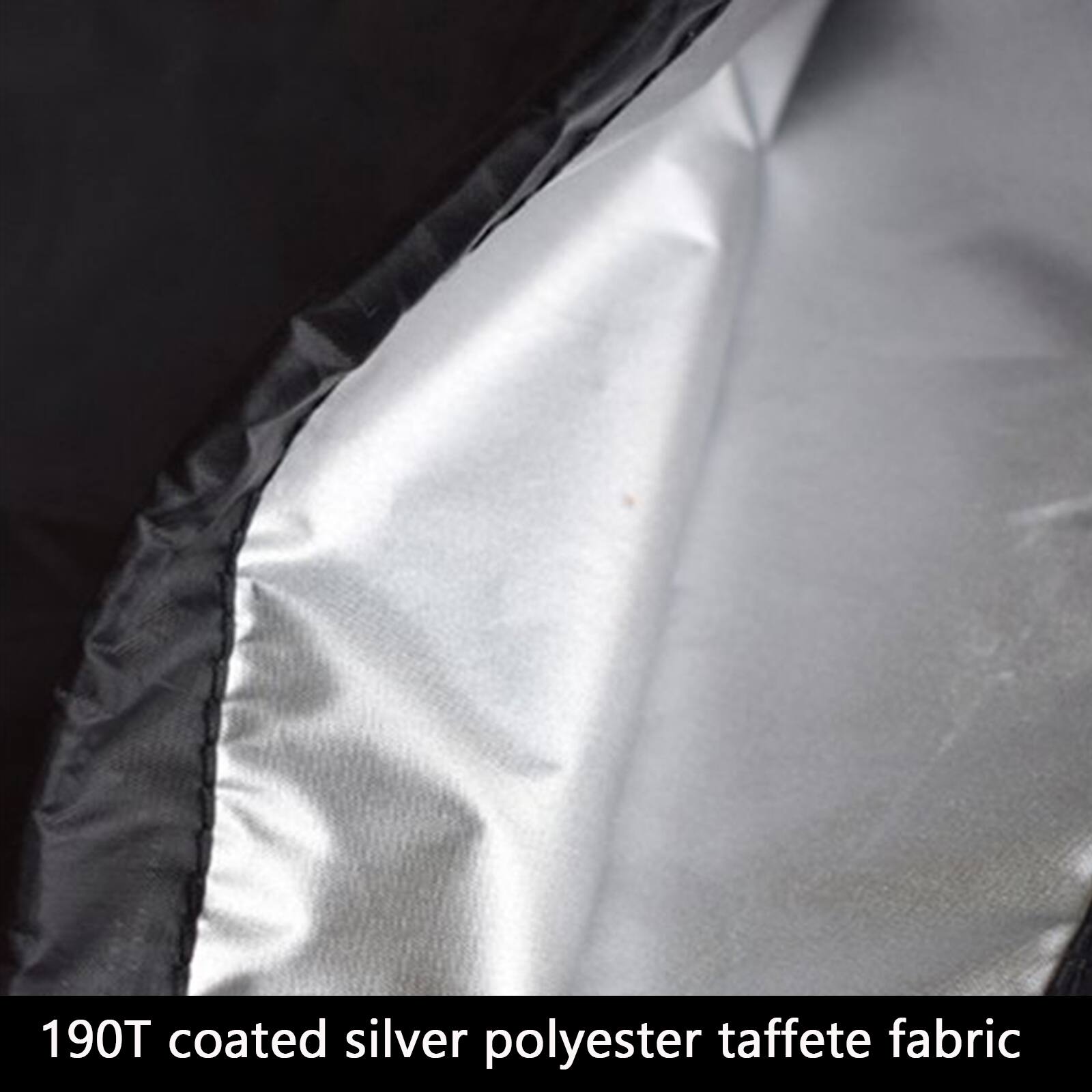 190T coated silver polyester taffeta fabric