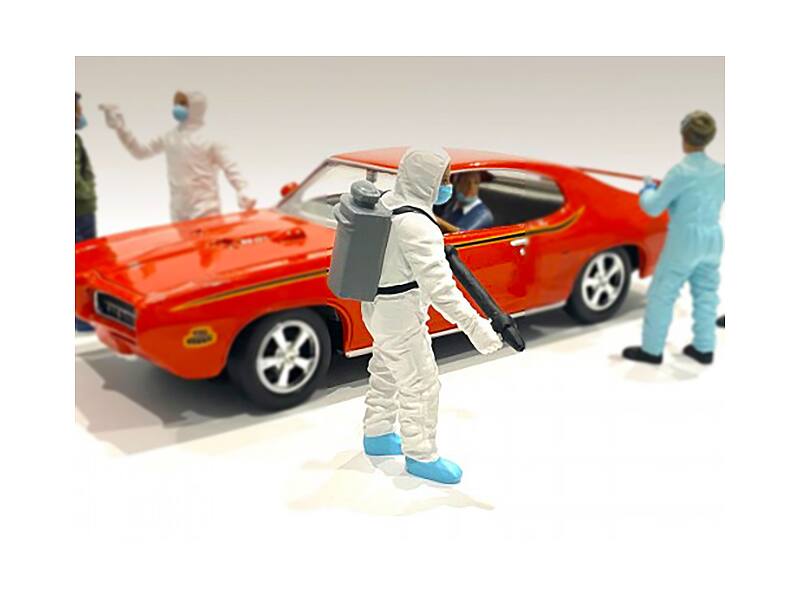 Alt View 1. American Diorama - Hazmat Crew Figurine I for 1/24 Scale Models by American Diorama.