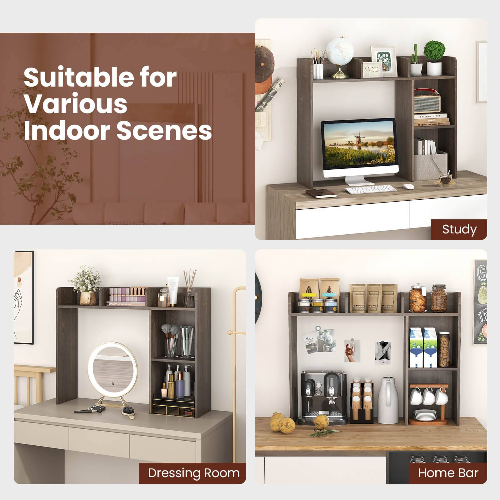 Suitable for Various Indoor Scenes: This image showcases a room with a desk, a TV, and a laptop, as well as a mirror and a clock. It is suitable for various indoor scenes, such as a home office, a living room, or a bedroom.

Study: This image features a desk with a laptop, a keyboard, and a mouse. It is suitable for a study or a workspace.

Dressing Room: This image displays a room with a mirror and a clock, which is ideal for a dressing room or a bedroom.

Home Bar: This image displays a room with a TV, a laptop, and a clock, which is suitable for a home bar or a recreational area.