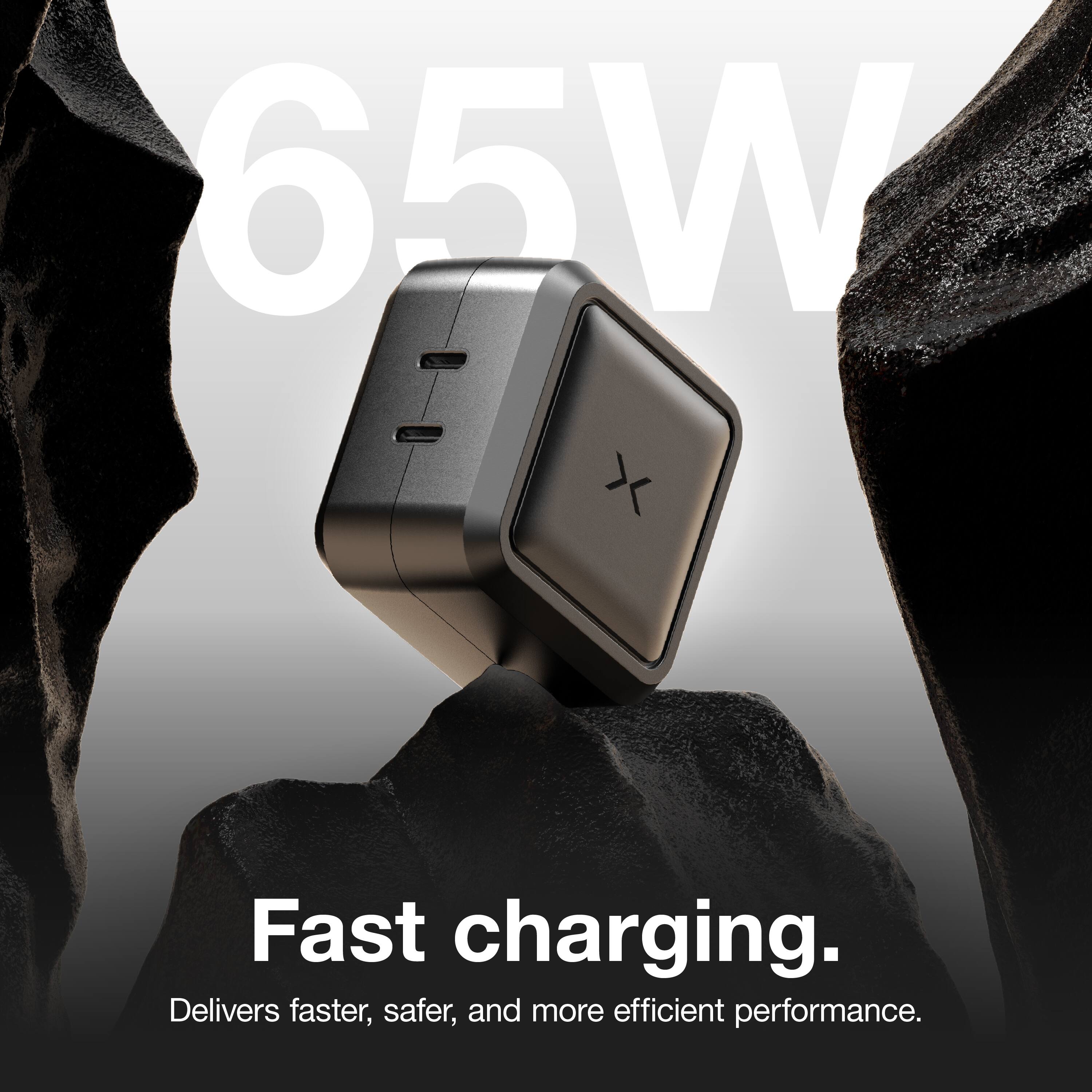 65W  
Fast charging.  
Delivers faster, safer, and more efficient performance.
