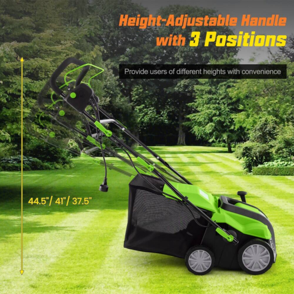Height-Adjustable Handle with 3 Positions  
Provide users of different heights with convenience  
44.5" / 41" / 37.5"