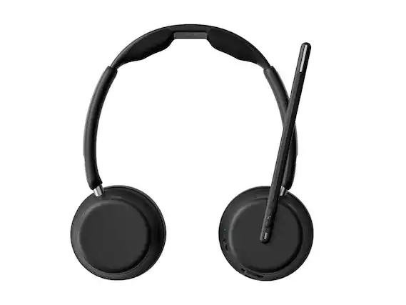 Front. EPOS - EPOS IMPACT 1060 Stereo USB-C Wired/Wireless Bluetooth On-Ear Headset - 1001134 - Black.