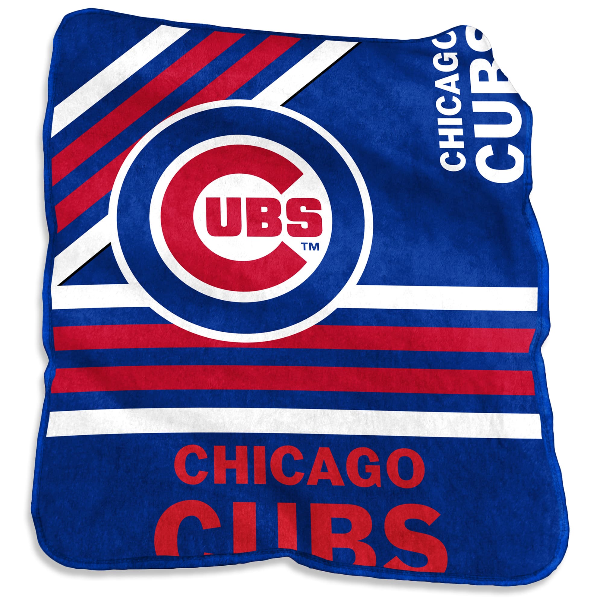 Logo Brands - Chicago Cubs 50'' x 60'' Plush Raschel Throw - Multicolor