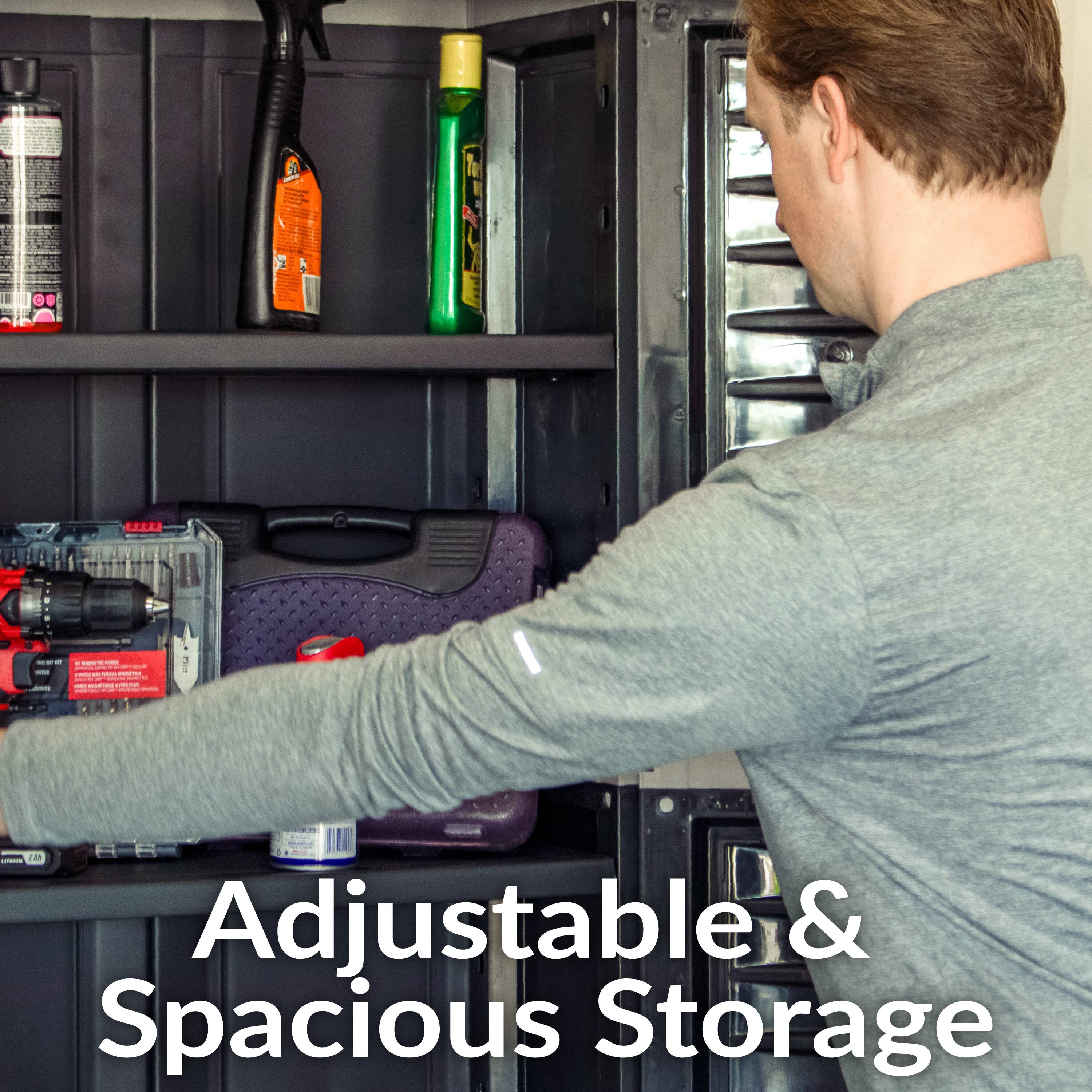 Adjustable & Spacious Storage