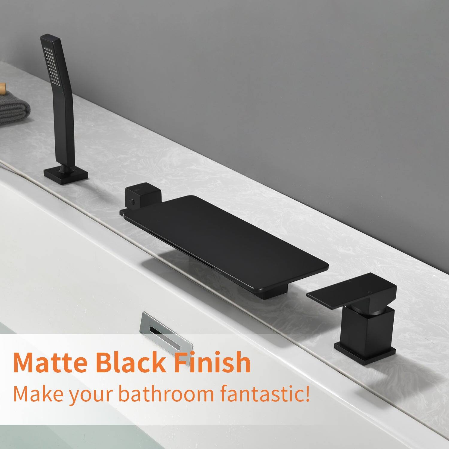 Matte Black Finish  
Make your bathroom fantastic!
