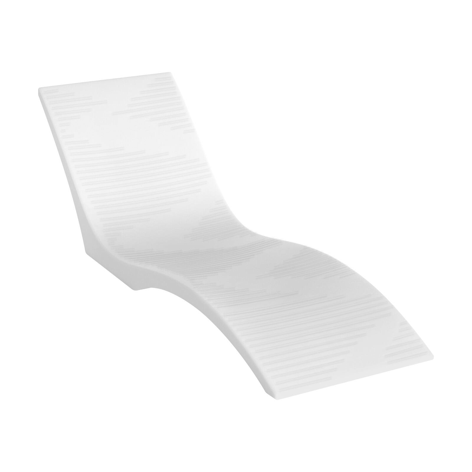 Alt View 5. VEVOR - In-Pool Lounge Chairs, Set of 2 Chaise Lounger, Inside Pool Lounge Chairs for up to 5" Water Depths, for All Pool Types - White.