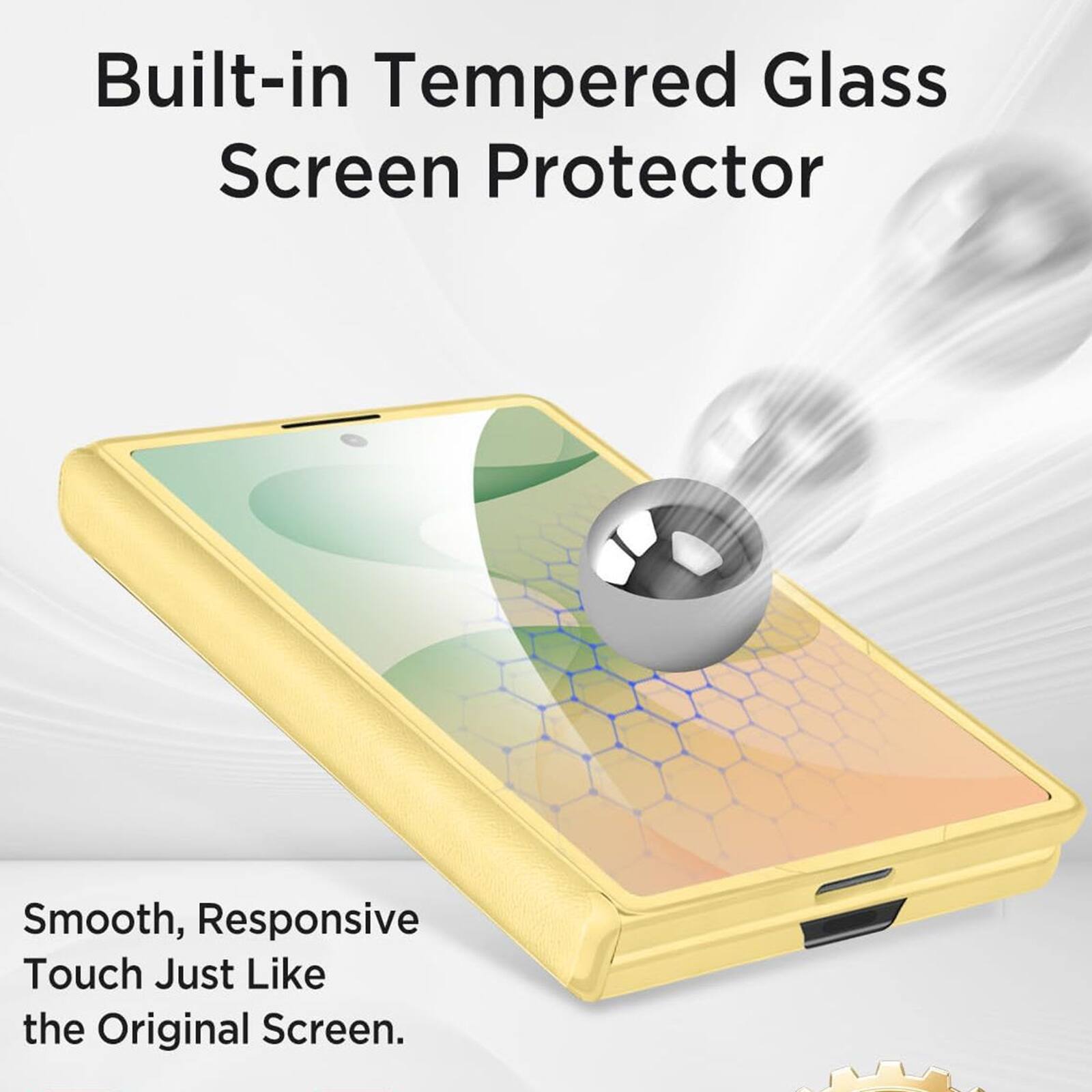 Built-in Tempered Glass Screen Protector

Smooth, Responsive Touch Just Like the Original Screen.